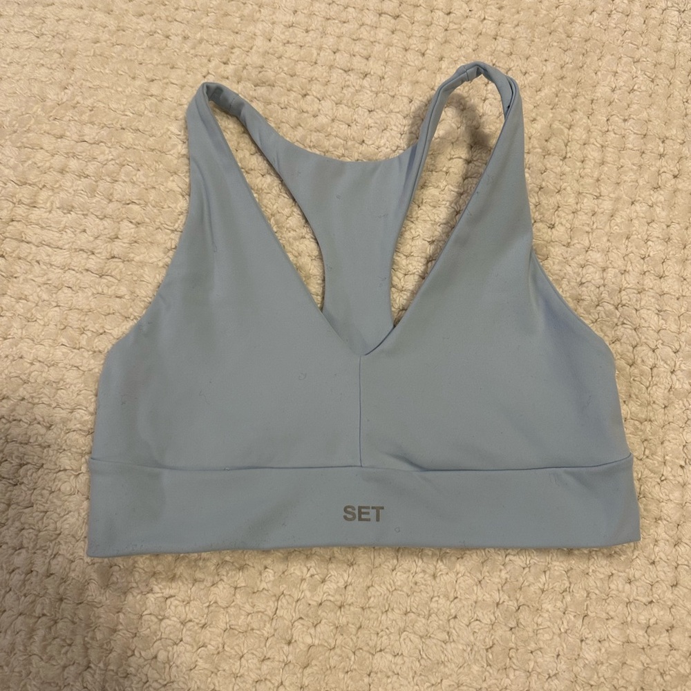 SET Active Light Blue Sports Bra